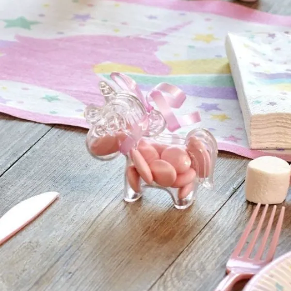 Outlet Contenant Dragees Plexi Grande Licorne Transparent Theme Licorne