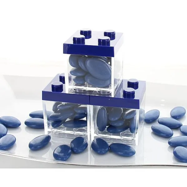 Badaboum Contenant Dragees Plexi Lego Bleu Marine Online