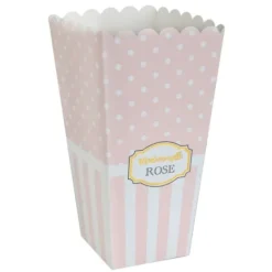Cornet A Dragees Baby Shower Rose Theme D Co Baby Shower