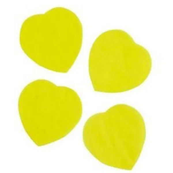 Badaboum Cotillons Coeur Jaune X 80 Gr