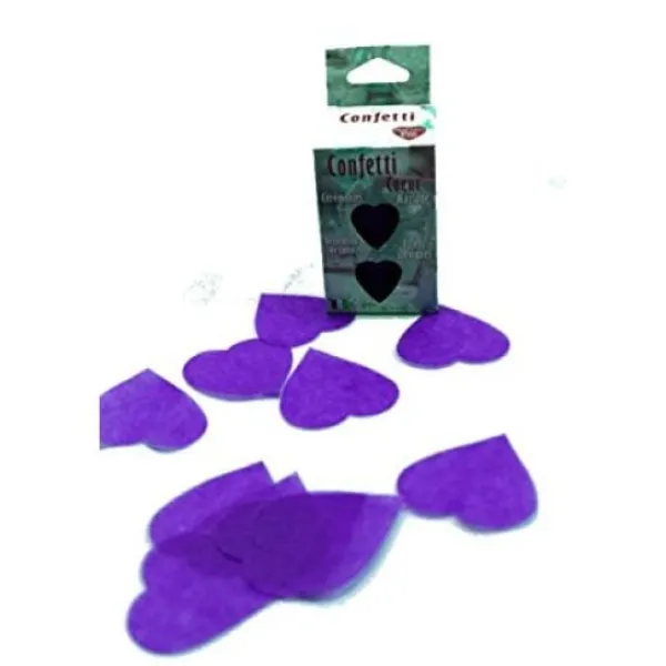 Badaboum Cotillons Coeur Violet X 80 Gr