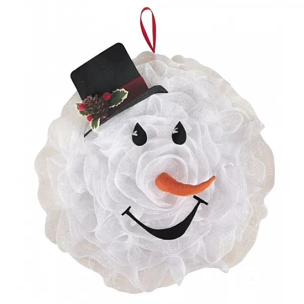 Badaboum Couronne De Porte Bonhomme De Neige Outlet