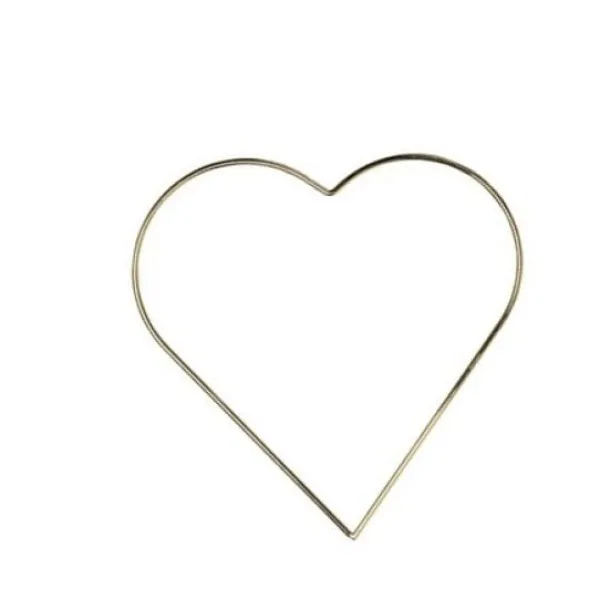 Badaboum Couronne En Forme De Coeur Or A Suspendre 30 Cm