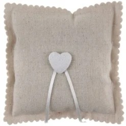 Badaboum Coussin D'Alliance En Coton Avec Coeur Naturel