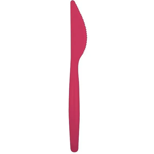 Badaboum Couteau Jetable Couleur En Plastique Rigide X 20 Pi Ces New