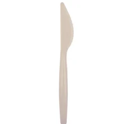 Discount Couteau Plastique R Utilisable Taupe X 15 Pi Ces Theme Eco-Responsable