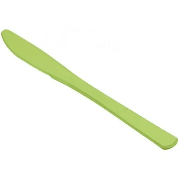 Hot Couteau Plastique R Utilisable Vert Anis X 15 Theme Eco-Responsable
