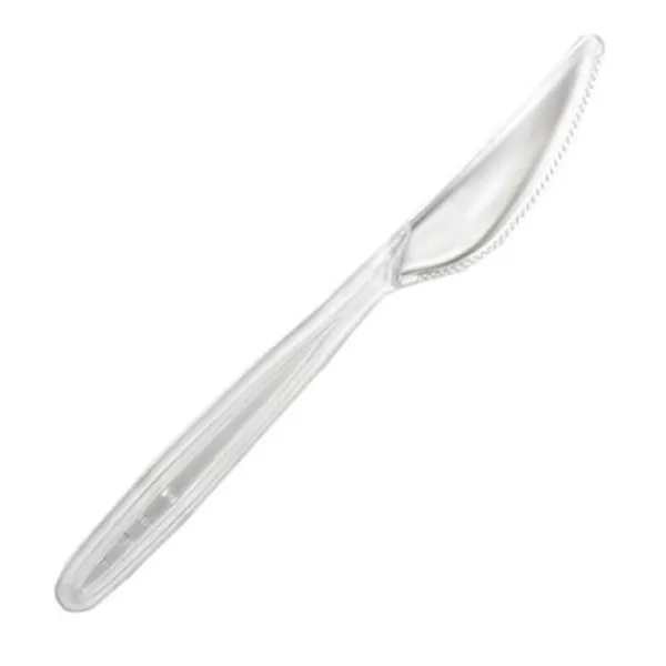 Hot Couteau Plastique R Utilisable Transparent X50 Theme Eco-Responsable