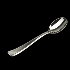 Badaboum Cuill Re Argent Plastique Inox X 50 Pi Ces
