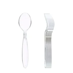 Online Cuill Re Caf Plastique R Utilisable Transparente X 50 Pi Ces Theme Eco-Responsable