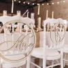 Badaboum D Coration Couronne De Chaise Mariage Mr & Mme En Bois 40 Cm