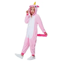Hot D Guisement Enfant Kigurimi Licorne Rose 5/6 Ans Theme Licorne