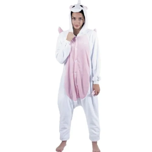 Hot D Guisement Licorne Rose Et Blanche Adulte Theme Licorne