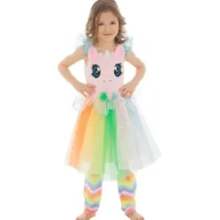 Best D Guisement Robe Licorne 7/9 Ans Theme Licorne