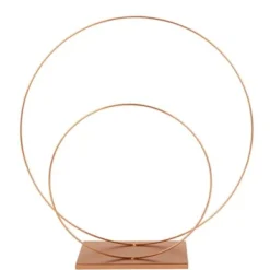 Badaboum Deco Double Cercle Sur Socle M Tal Rose Gold