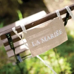 Clearance Dos De Chaise En Jute Imprim E Vintage X 2 Pi Ces Theme Jute