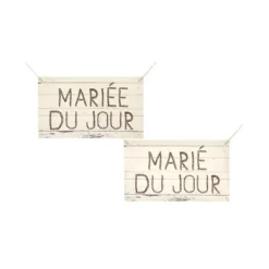 Badaboum Dos De Chaise Romantique Mari Du Jour X 2 Pi Ces