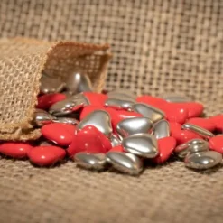 Badaboum Drag Es Coeur Chocolat Assorti Rouge Et Argent X 500Gr