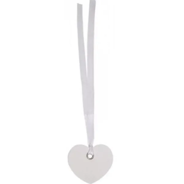 Badaboum Etiquette Coeur Blanc X12