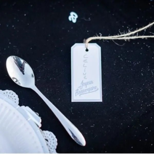 Sale Etiquette Joyeux Anniversaire Argent X 12 Pi Ces Theme Joyeux Anniversaire