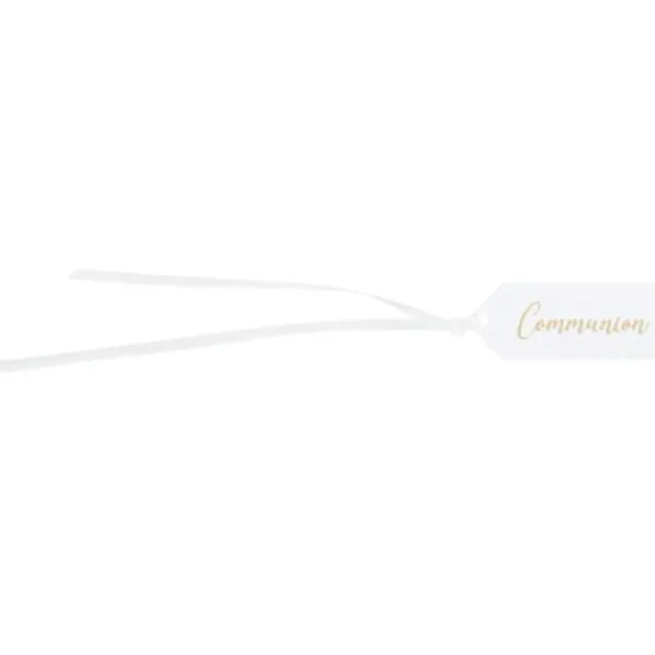 Best Etiquette Rectangle Communion Or X 10 Pi Ces Theme Communion