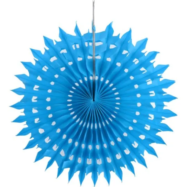 Clearance Eventail Dentelle Turquoise 20Cm X 2 Pi Ces Theme Dentelle