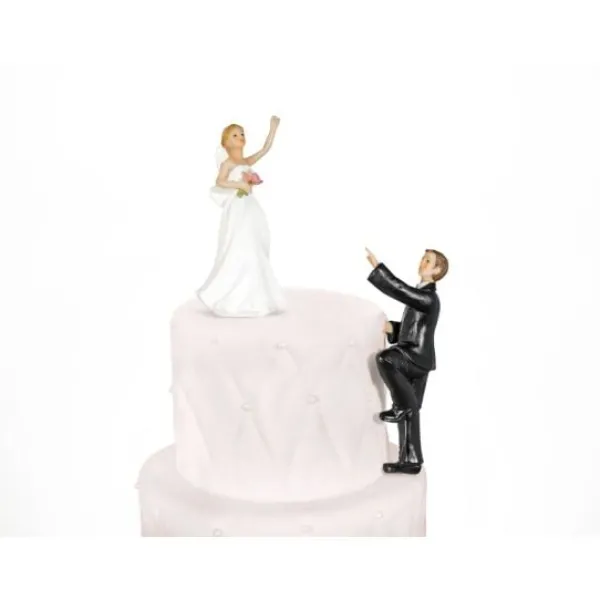 Badaboum Figurine Mariage Du Mari Qui Escalade