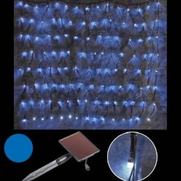 Badaboum Filet Lumineux Solaire 150 Led Bleues Outlet
