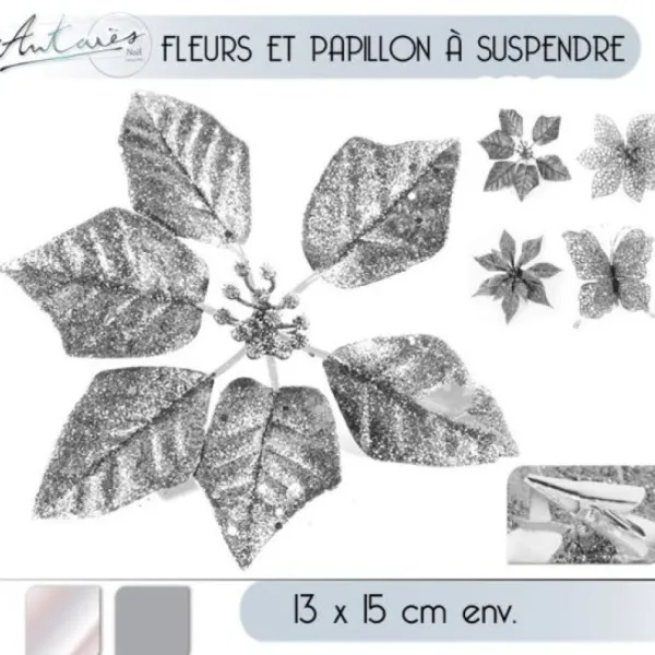 Badaboum Fleur Papillon Suspendre Pour Sapin De Noel Online