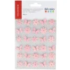 Badaboum Fleurs Et Papillons En Papier Rose X 30