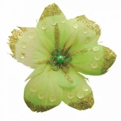 Badaboum Fleurs Plumes Avec Paillettes Sur Pince X 4 Pi Ces Outlet