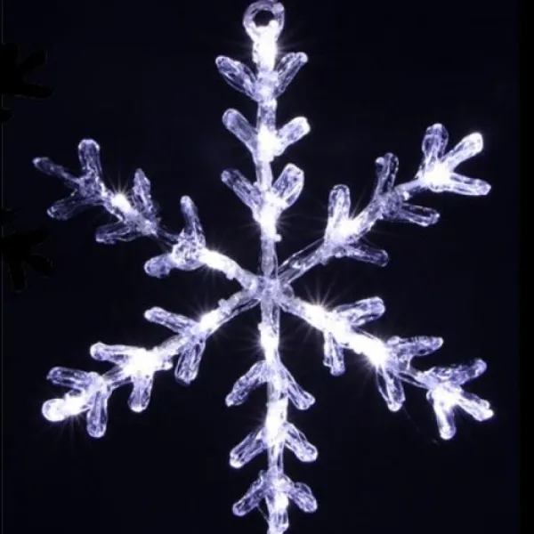 Badaboum Flocon Lumineux Acrylique 16 Led Int Rieur Discount