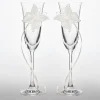 Badaboum Flute A Champagne Mariage Papillon X 2 Pi Ces