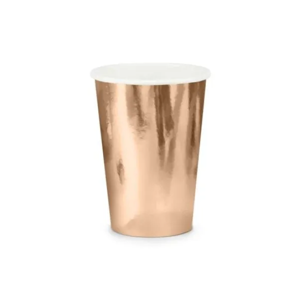 Badaboum Gobelet En Carton M Tallis Rose Gold X 6 Pi Ces