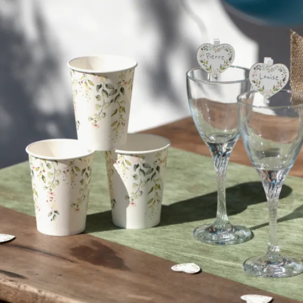 Badaboum Gobelet En Carton Mariage V G Tal 23 Cm X10 Pi Ces