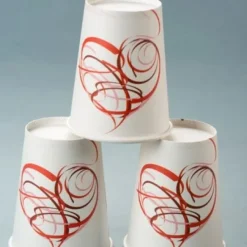 Badaboum Gobelet En Carton Saint Valentin X 10 Pi Ces