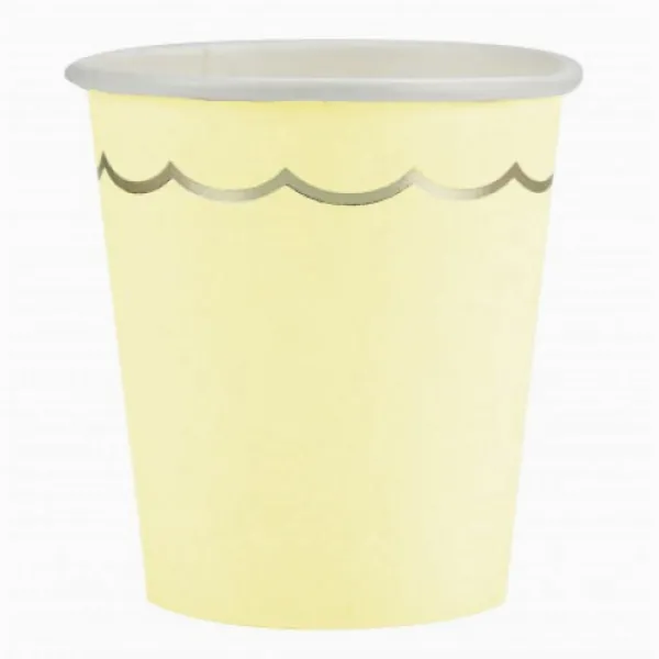 Sale Gobelet Festonn S 200 Ml Pastel Assortis X 8 Pi Ces Theme Deco Pastel