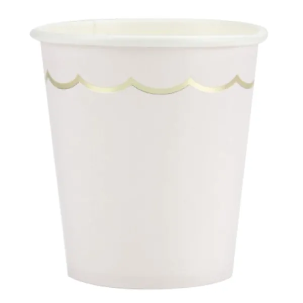 Sale Gobelet Festonn S 200 Ml Pastel Assortis X 8 Pi Ces Theme Deco Pastel