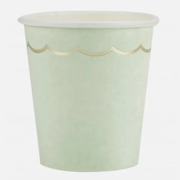 Sale Gobelet Festonn S 200 Ml Pastel Assortis X 8 Pi Ces Theme Deco Pastel