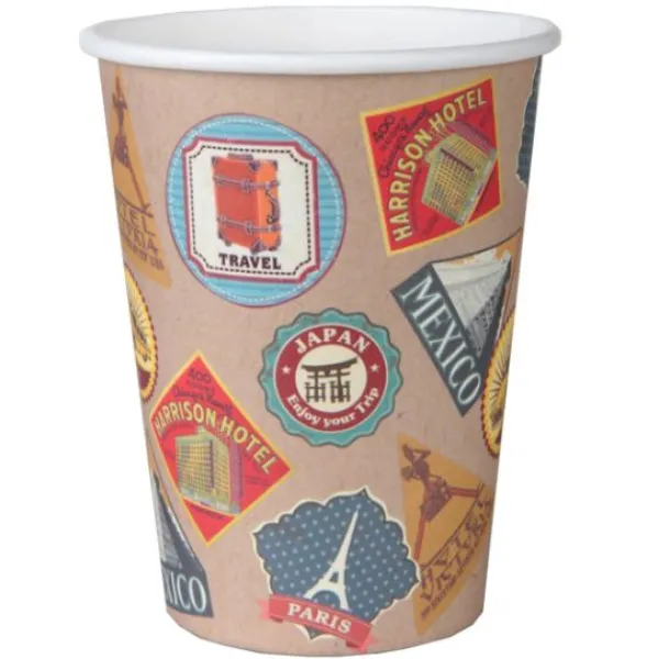 Badaboum Gobelet Jetable En Carton Voyage X 10 Pi Ces
