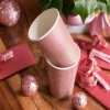Badaboum Gobelet Rose Gold Paillet En Carton X10 Pi Ces