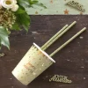 Online Gobelets En Carton Joyeux Anniversaire Vert Sauge 27Cl X10 Pi Ces Theme Joyeux Anniversaire