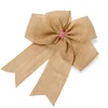 Badaboum Grand Noeud En Jute Avec Ruban Vichy Clearance