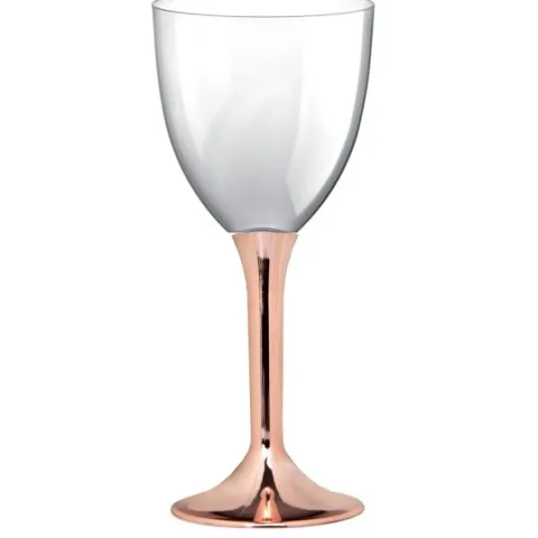 Badaboum Grand Verre Eau Plastique Rose Gold Chrome X 20