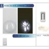 Badaboum Grande Boule De Noel Lumineuse Blanche Avec Telecommande New