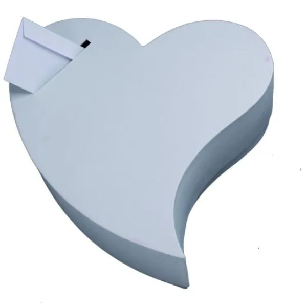 Badaboum Grande Urne Mariage Coeur Blanc