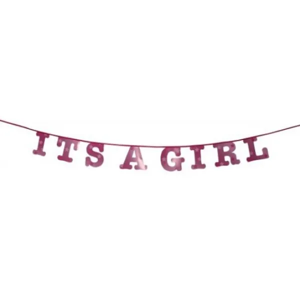 Guirlande Baby Shower Gar On Fille Theme D Co Baby Shower