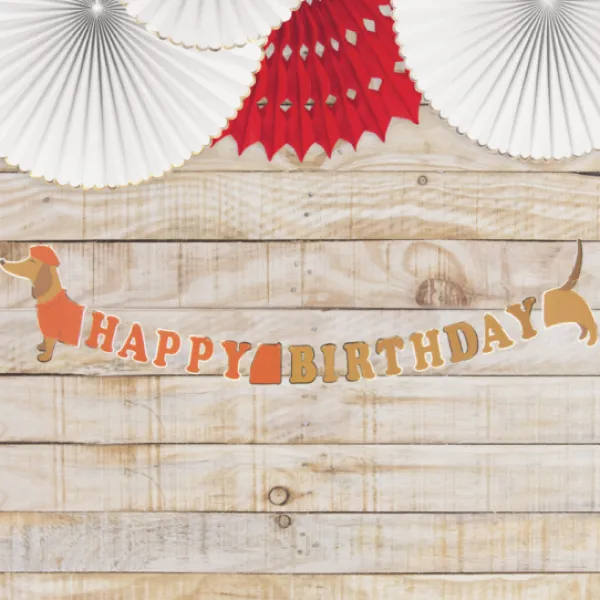 Guirlande D Co Happy Birthday Teckel - 2M Theme Joyeux Anniversaire