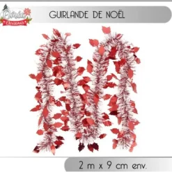 Badaboum Guirlande De Noel Houx Blanc Et Rouge Online