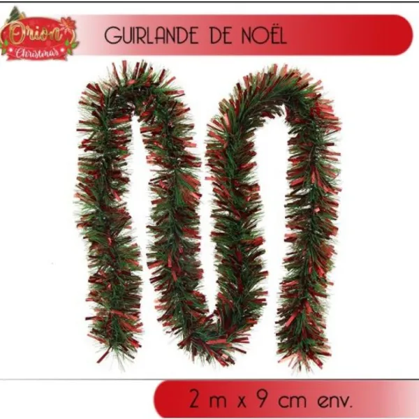 Badaboum Guirlande De Noel Vert Et Rouge Clearance